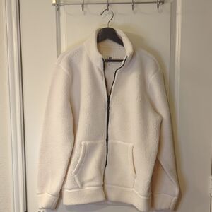 GAP Off-White Fleece Jacket